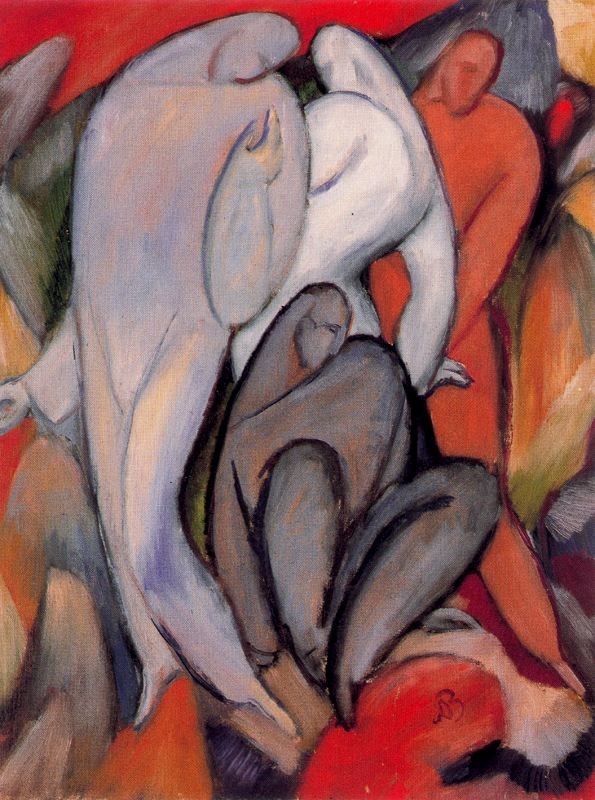 The four Pierrots by Albert Bloch