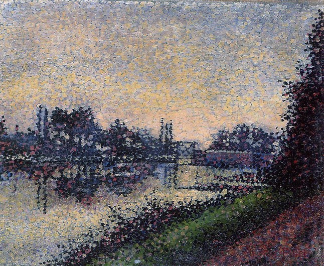 Landscape with a Lock by Albert Dubois-Pillet
