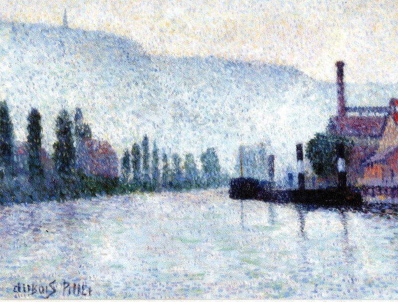 Rouen, La Seine et les Collines à Canteleu by Albert Dubois-Pillet
