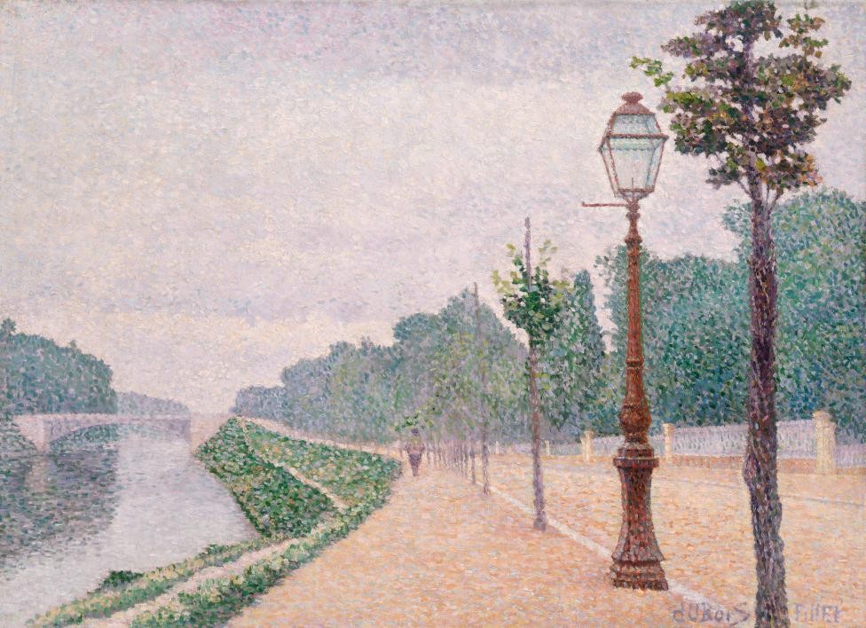 The Banks of the Seine at Neuilly by Albert Dubois-Pillet