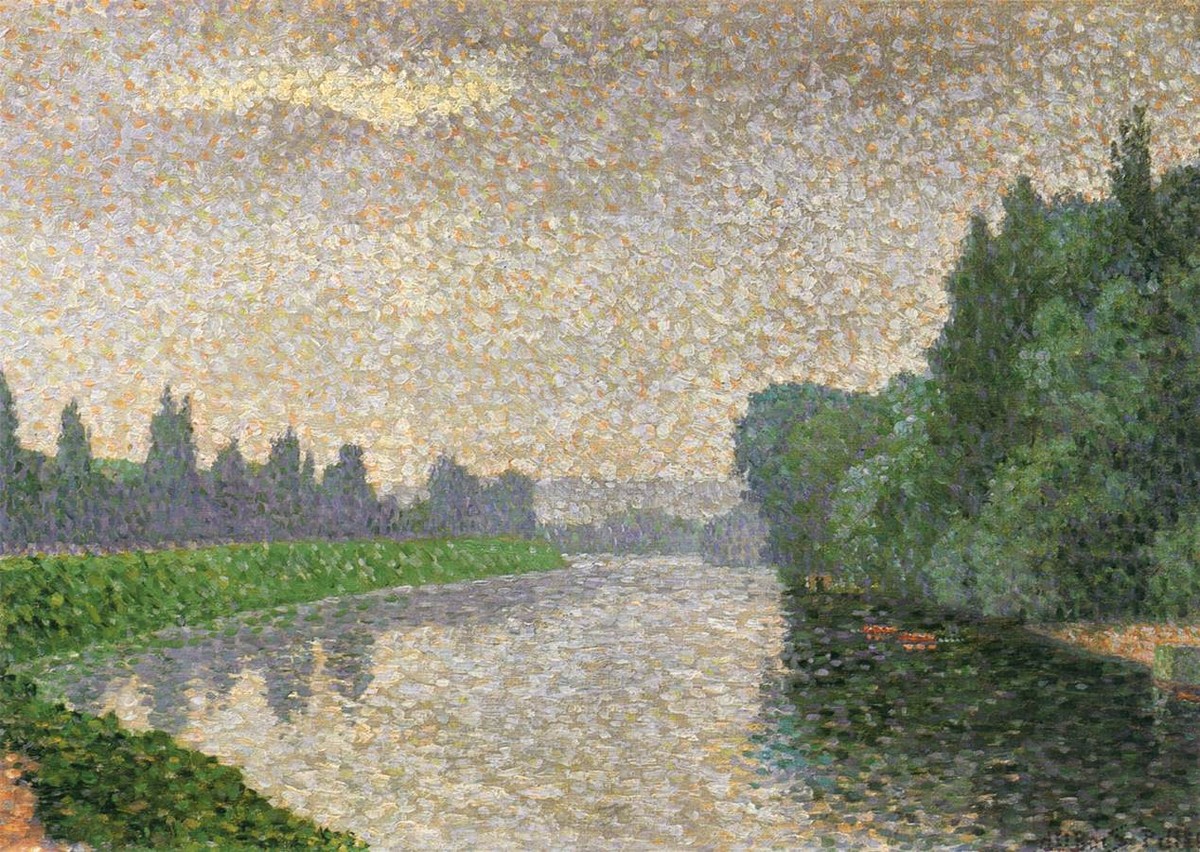 The Marne at Dawn by Albert Dubois-Pillet