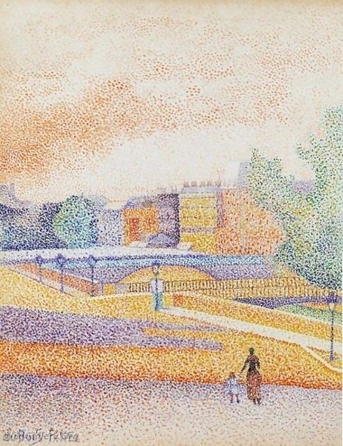 View of Paris by Albert Dubois-Pillet
