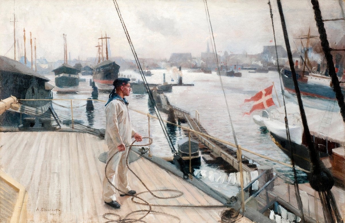 Kööpenhaminan Ankkuripaikalta I by Albert Edelfelt