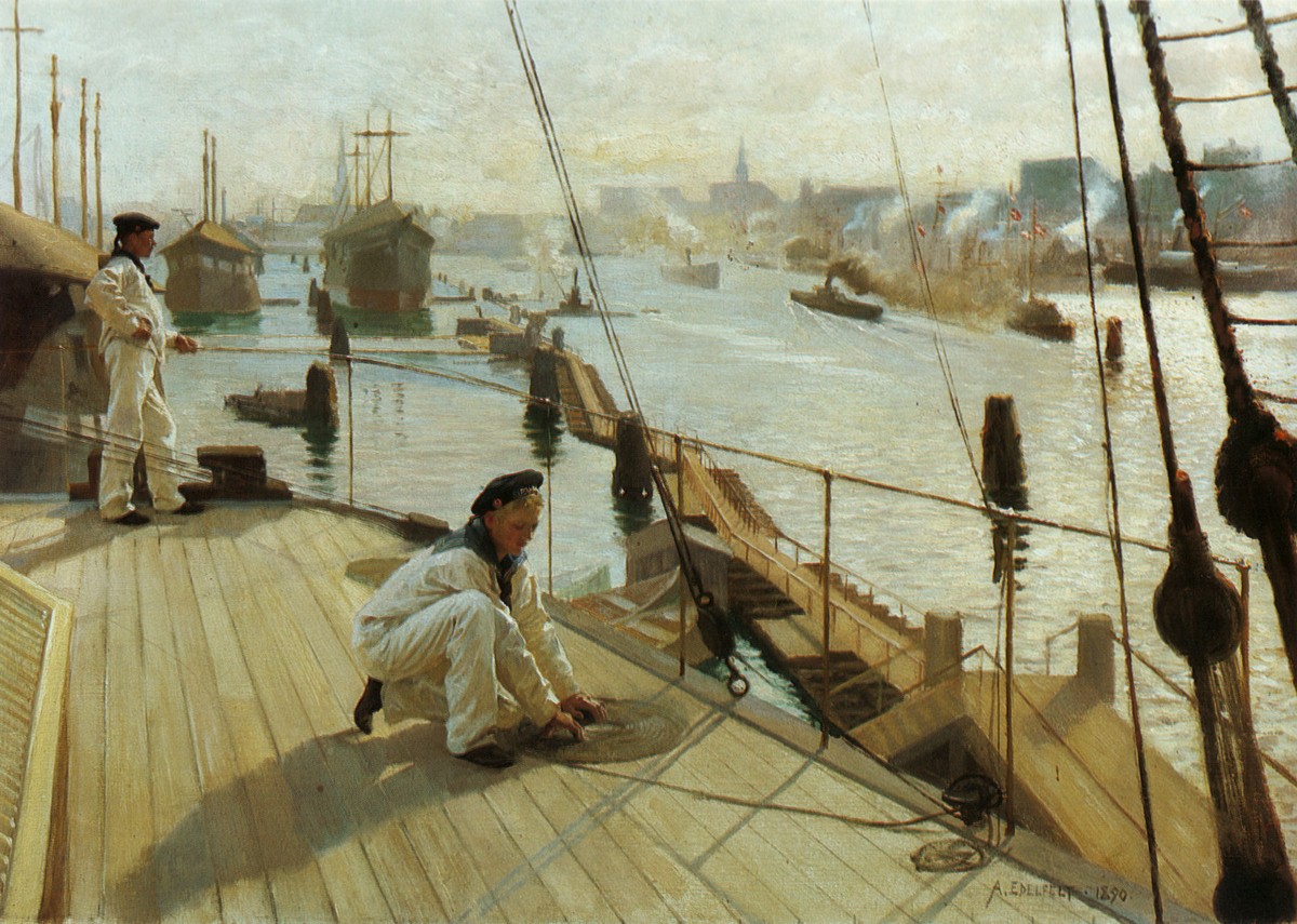 Kööpenhaminan Ankkuripaikalta II by Albert Edelfelt