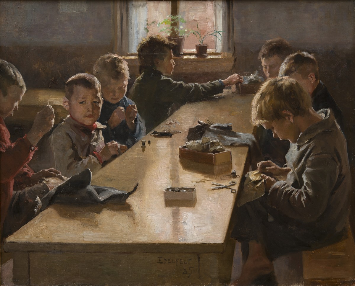 The Boys’ Workhouse, Helsinki by Albert Edelfelt