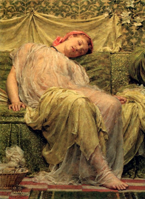 A Workbasket by Albert Joseph Moore