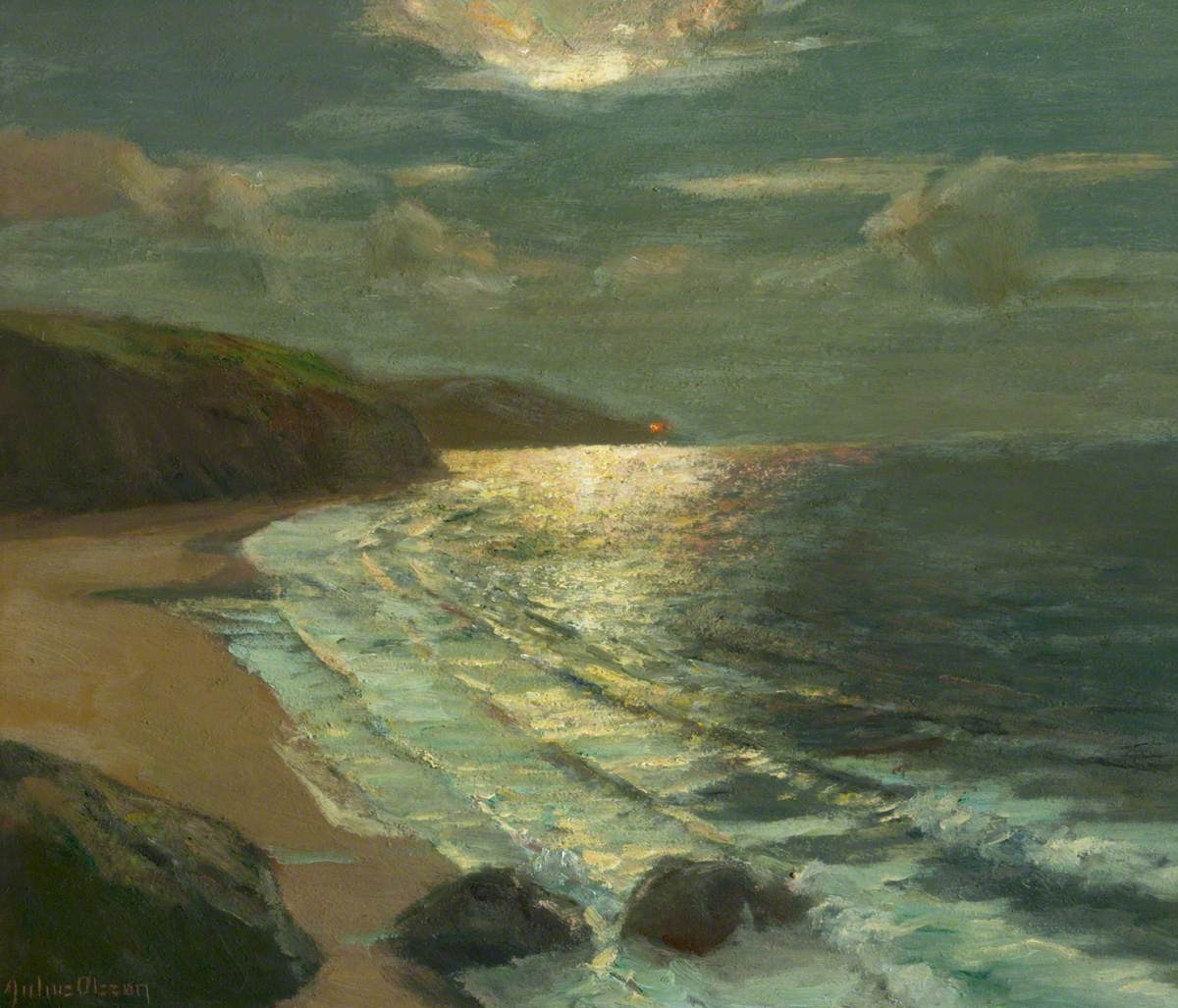 Moonlight on the Coast by Albert Julius Olsson