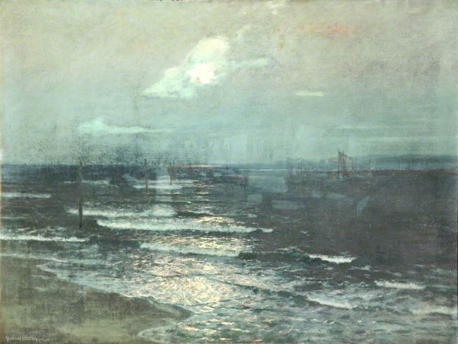Moonrise on the Bar by Albert Julius Olsson
