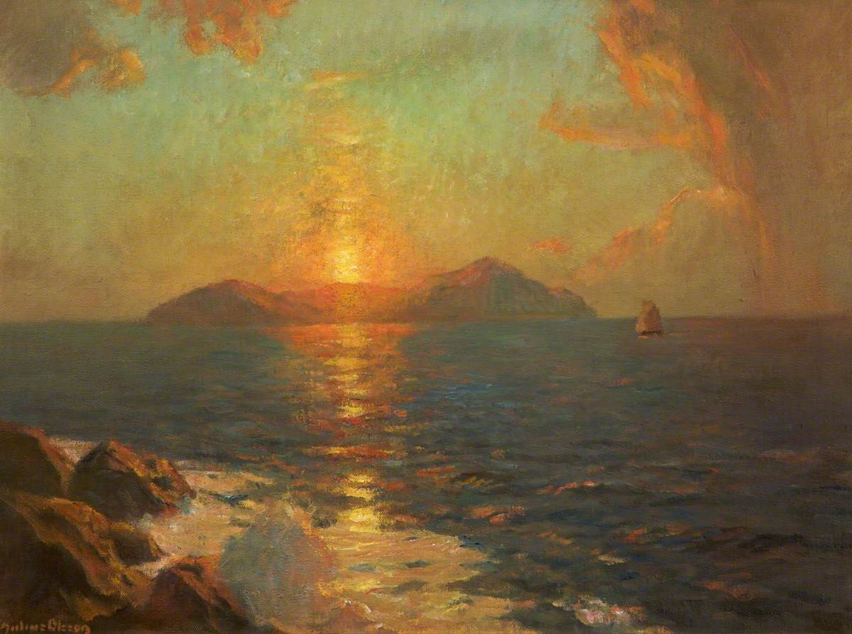 Rum from Eigg, Inner Hebrides by Albert Julius Olsson