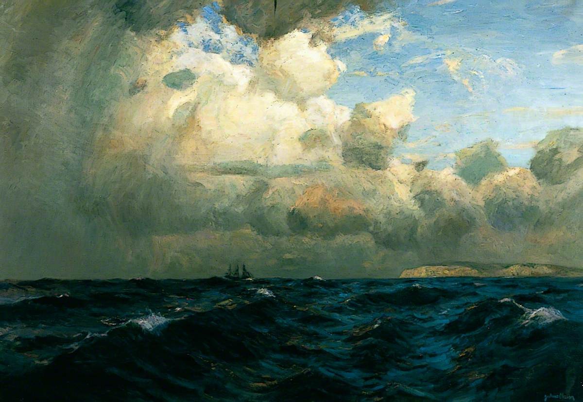 Seascape off the Isle of Wight by Albert Julius Olsson