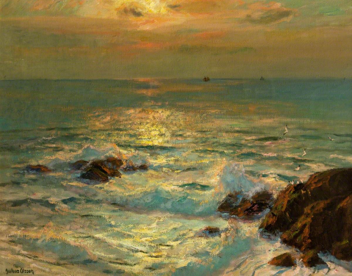 Sunlight on the Sea by Albert Julius Olsson