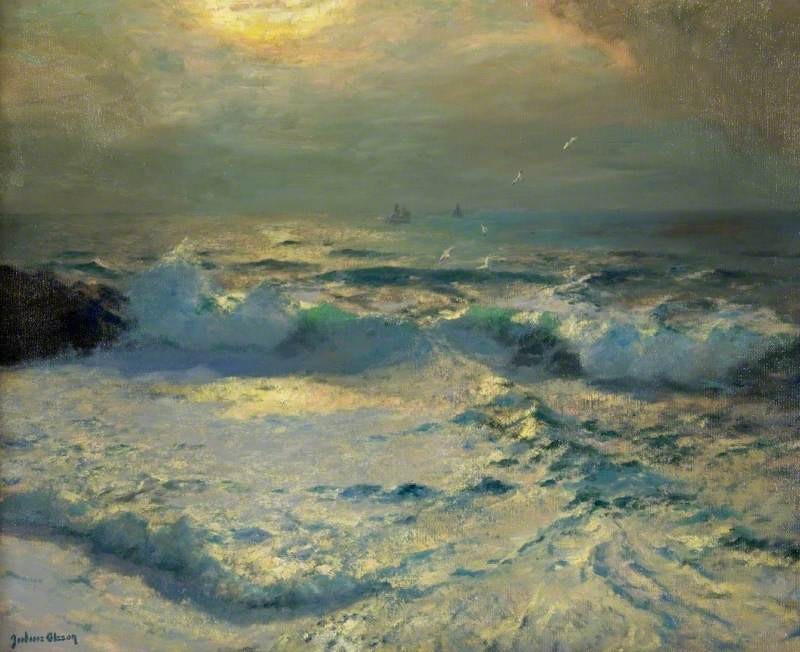 The Clouded Moon by Albert Julius Olsson