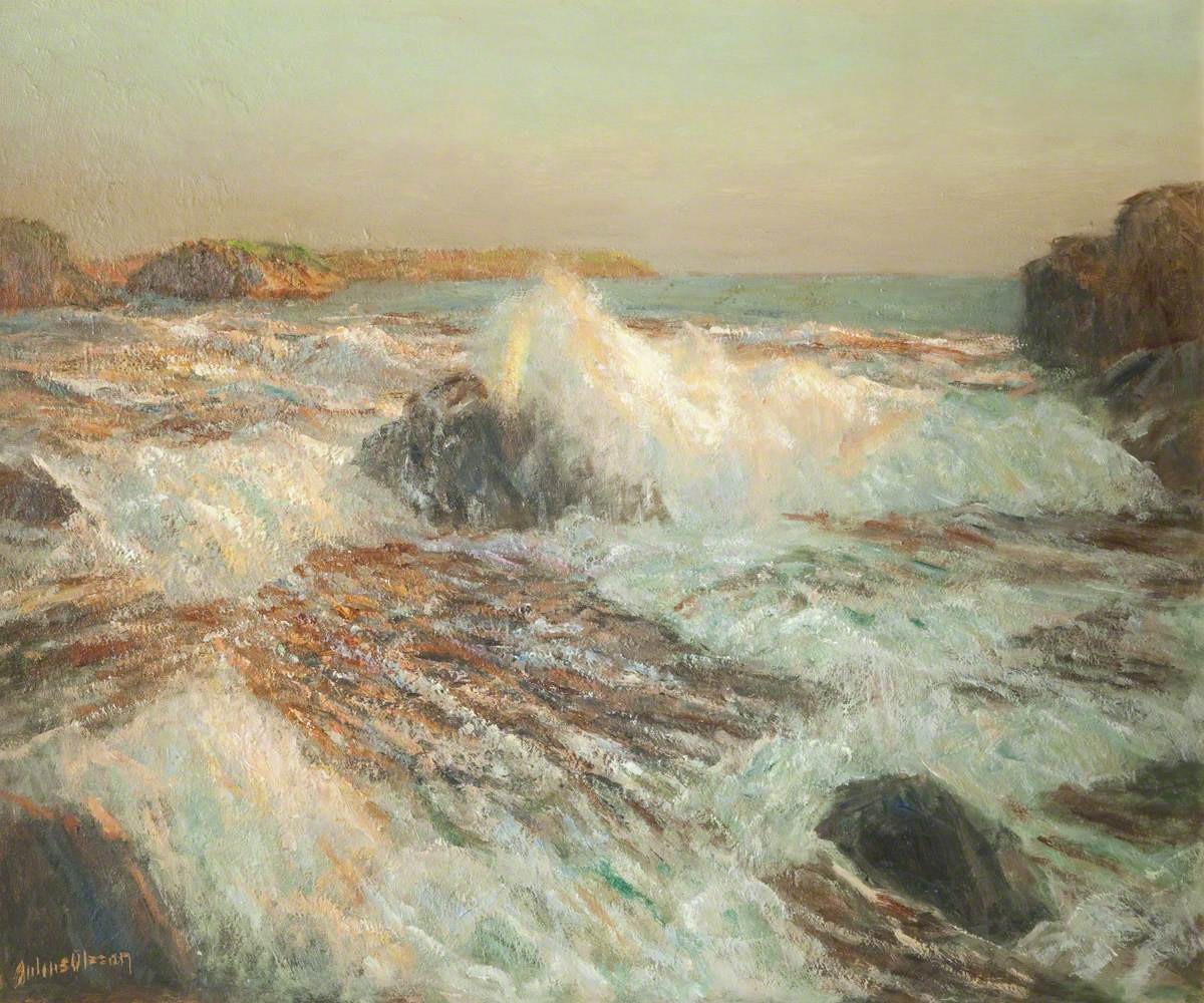 Waterfall in Sweden by Albert Julius Olsson