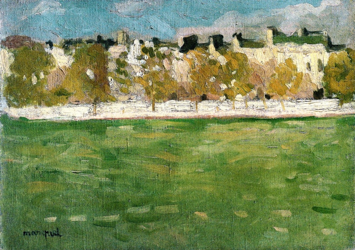 Embankments of the Seine in Paris by Albert Marquet