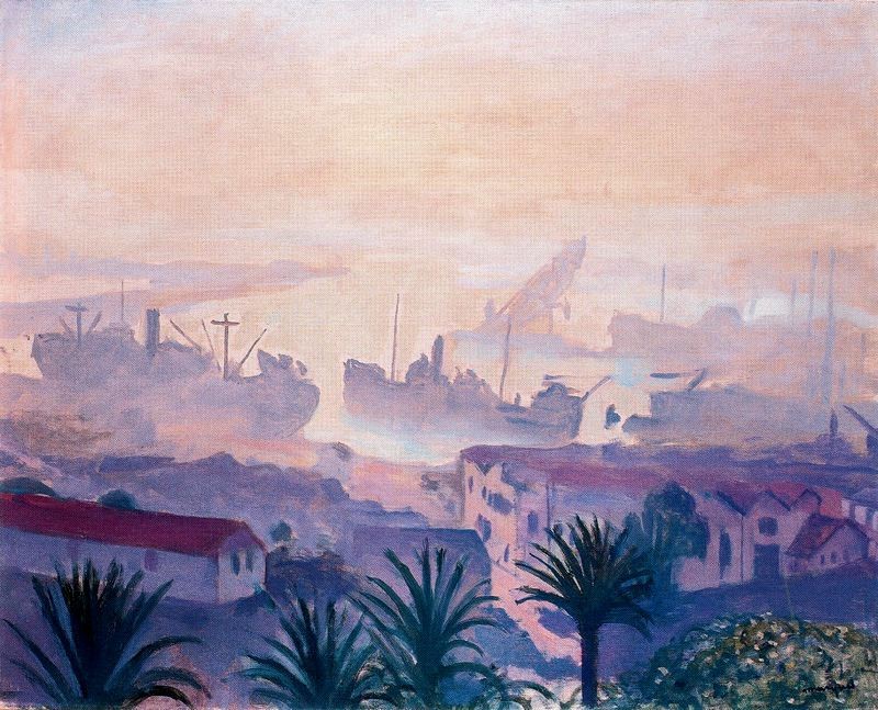The Port of Algiers with Haze by Albert Marquet