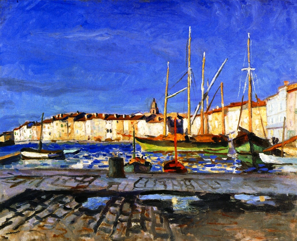 The Port of Saint-Tropez by Albert Marquet