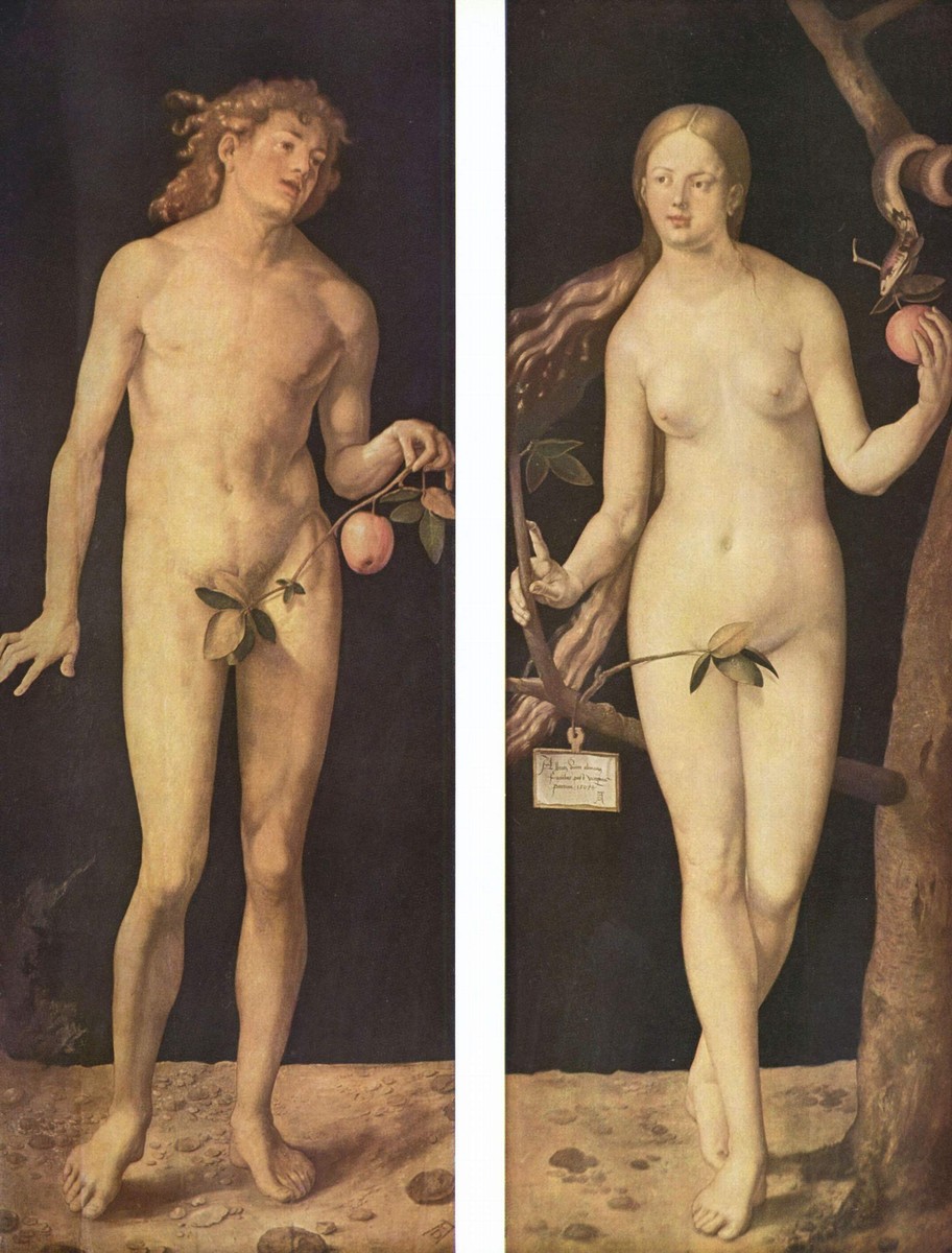 Adam and Eve (two panels) by Albrecht Durer