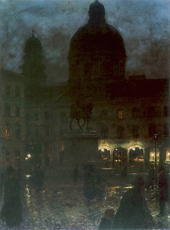 Plac Wittelsbachów w Monachium by Aleksander Gierymski