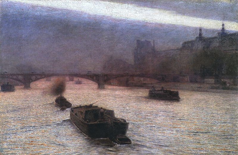 Wieczór nad Sekwaną by Aleksander Gierymski