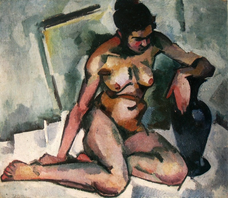 Nude With Blue Vase by Aleksander Kuprin