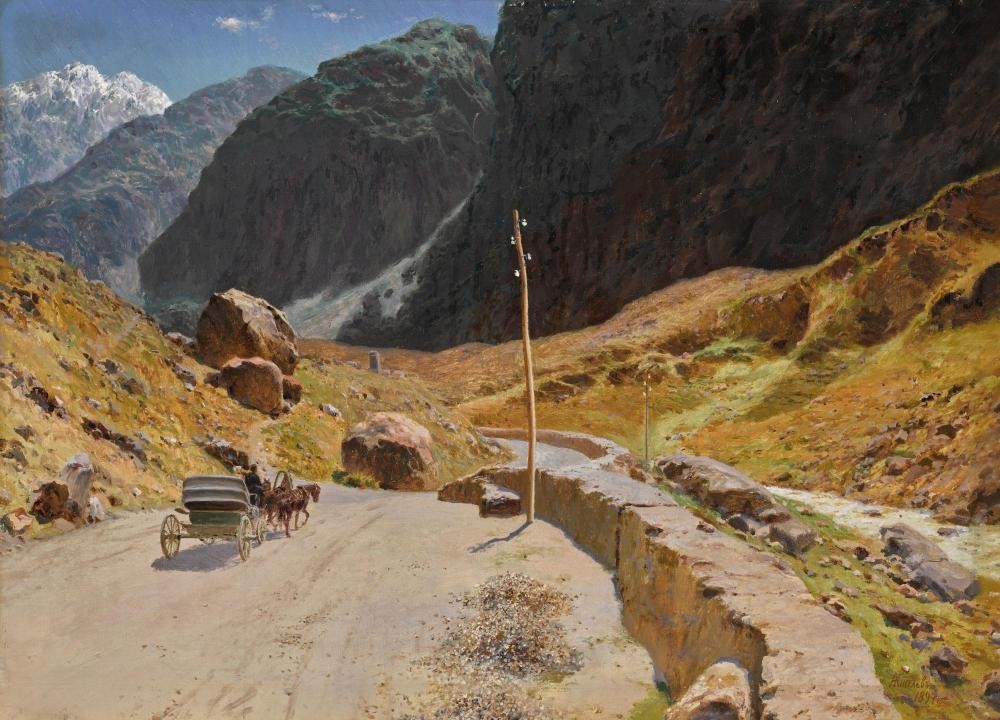 Georgian Military Highway by Aleksandr Kiseliov