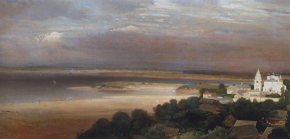 Caves Monastery near Nizhny Novgorod by Aleksey Savrasov
