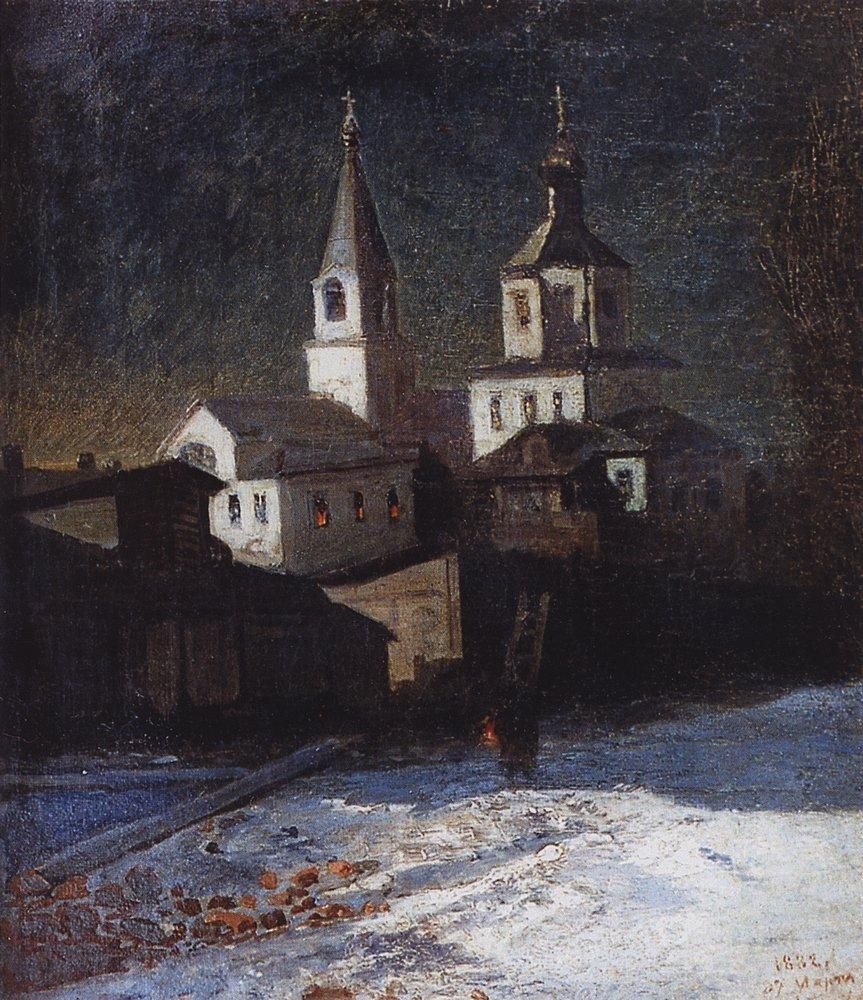 Church of Elijah the ordinary in Moscow by Aleksey Savrasov