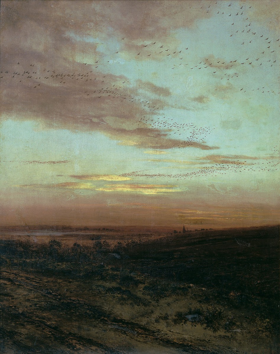 Evening Migration of birds by Aleksey Savrasov