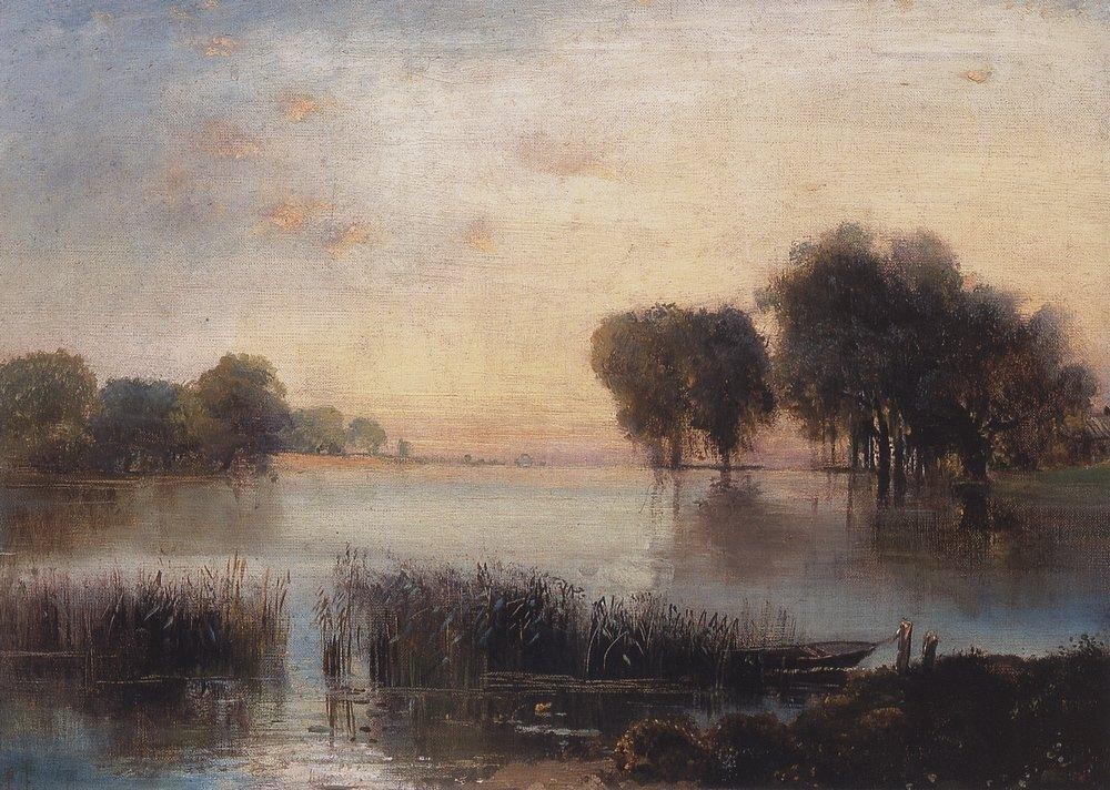 Landscape with a River by Aleksey Savrasov