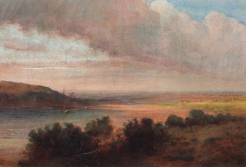 On the Volga by Aleksey Savrasov