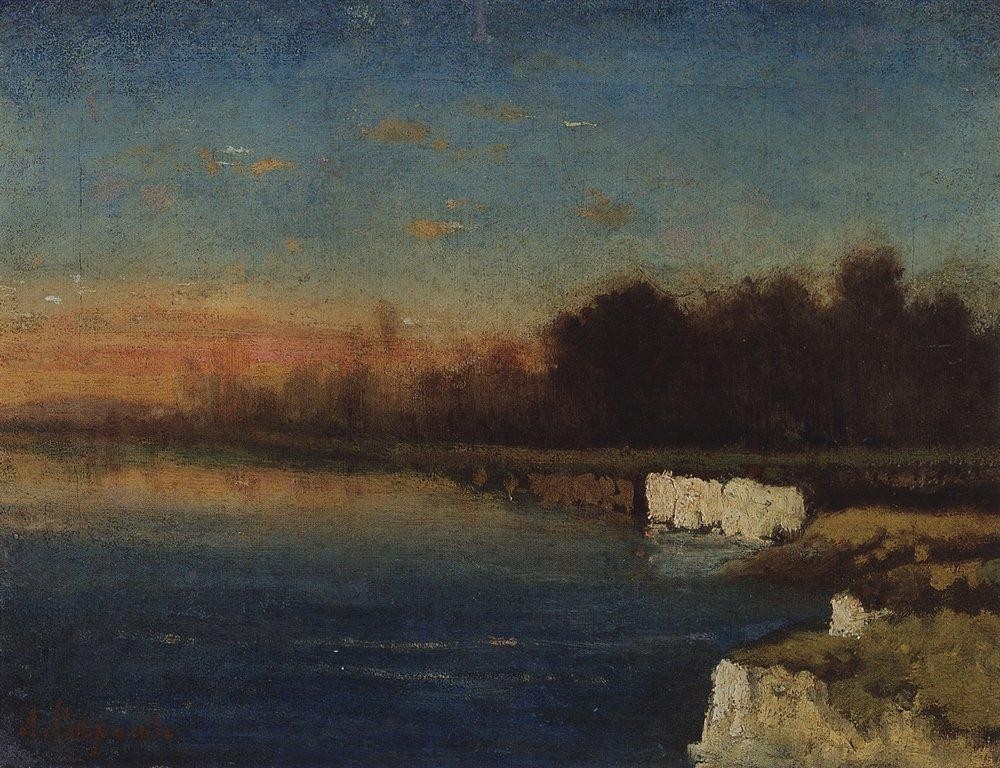 Riverbank of Velunia by Aleksey Savrasov