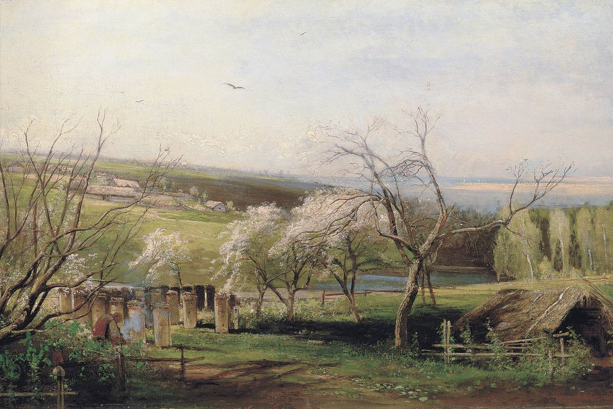 Spring, Village View by Aleksey Savrasov