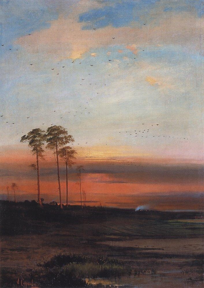 Sunset by Aleksey Savrasov