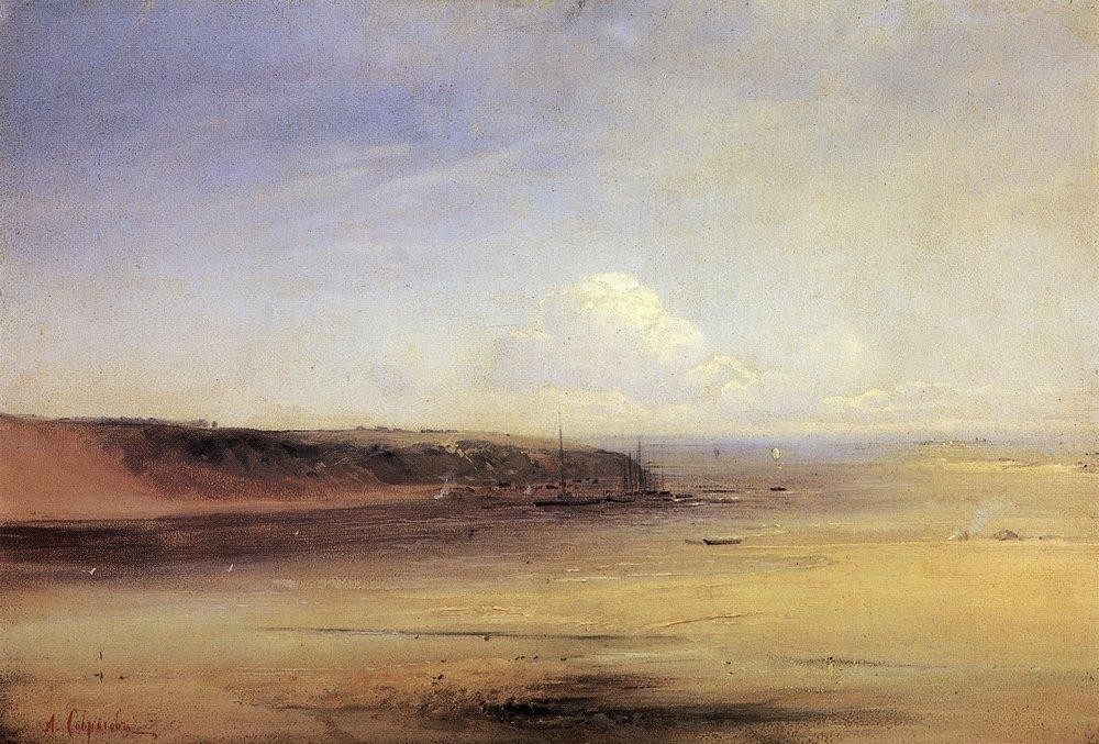 Volga by Aleksey Savrasov