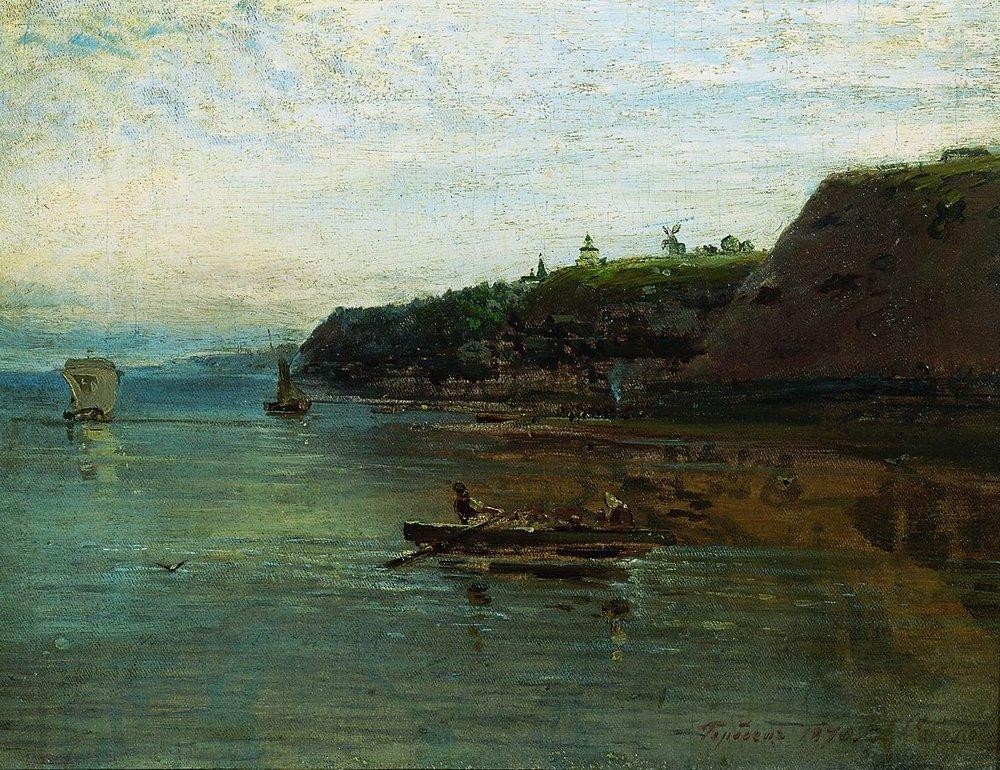 Volga near Gorodets by Aleksey Savrasov