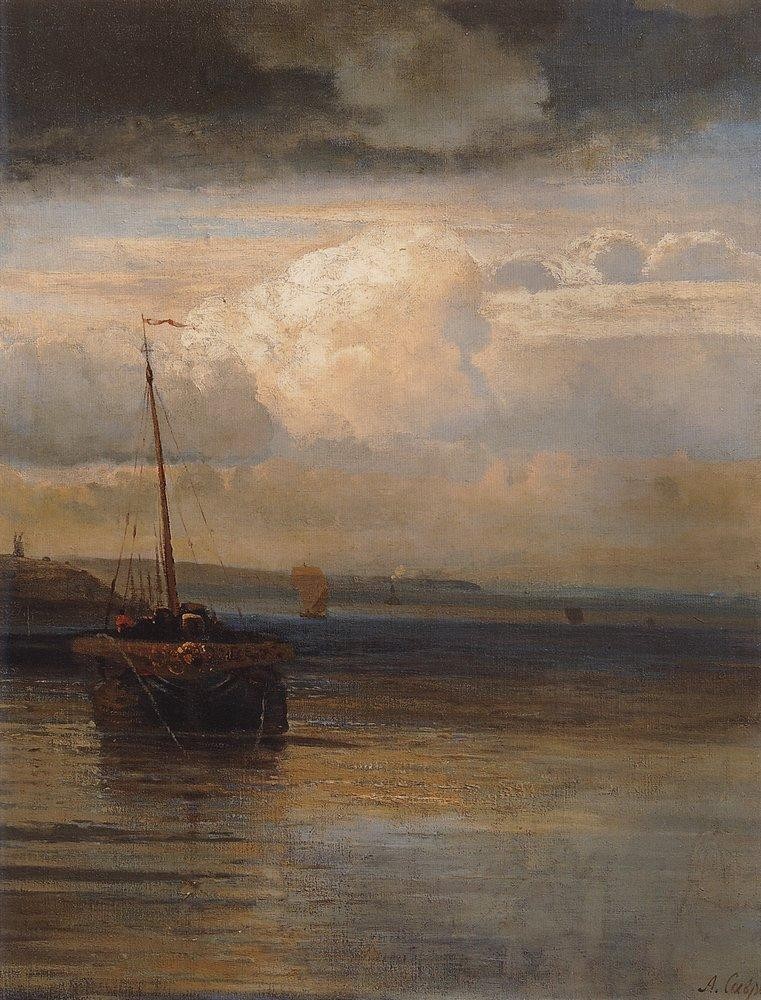 Volga. Landscape by Aleksey Savrasov