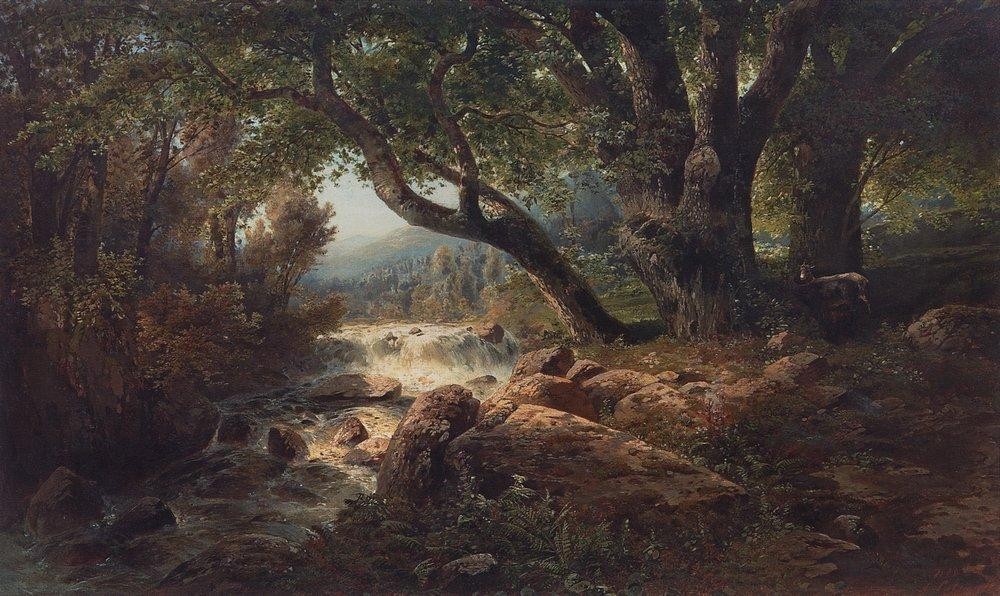 Waterfall by Aleksey Savrasov