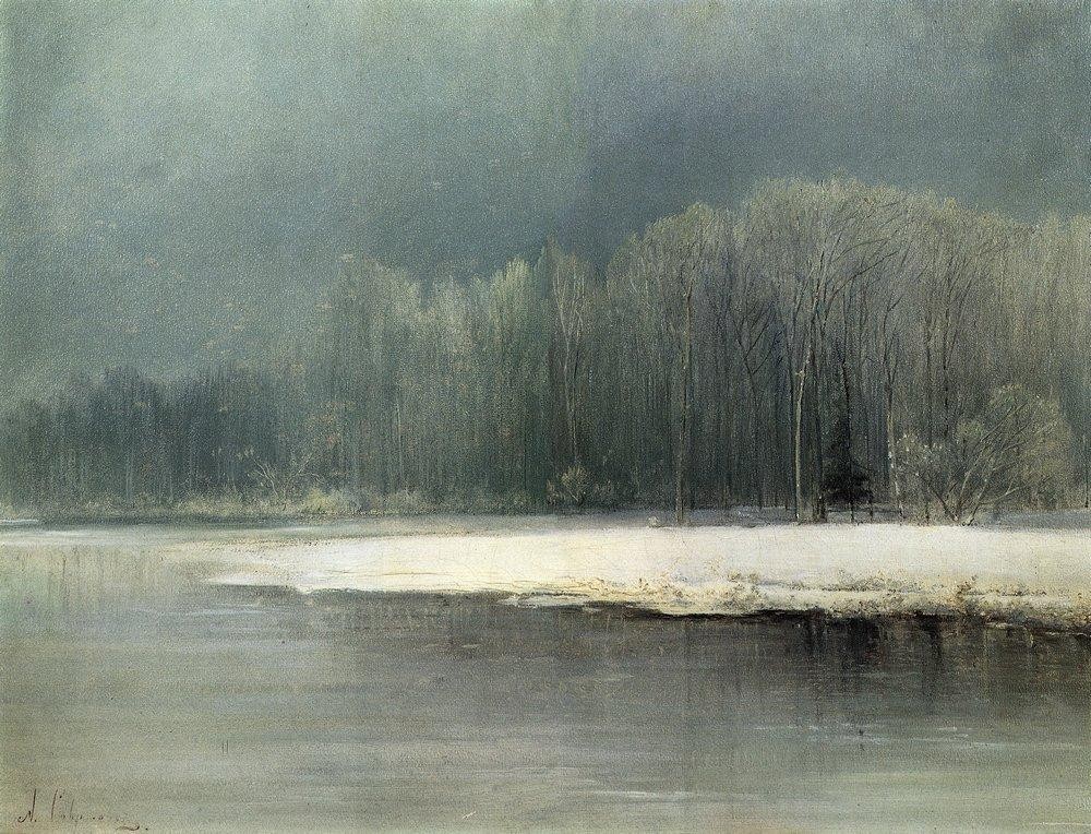 Winter landscape. Rime by Aleksey Savrasov