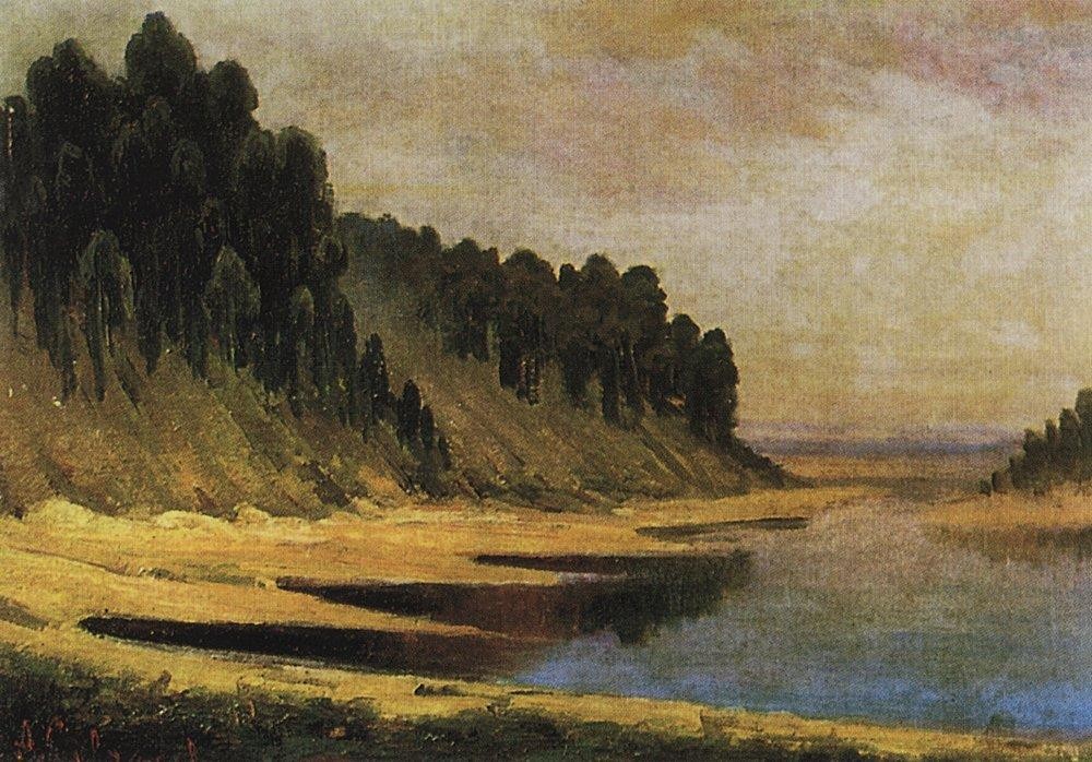 Wooded banks of the Moskva River by Aleksey Savrasov