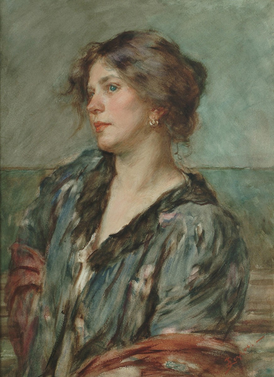 A Venetian lady by Alessandro Zezzos