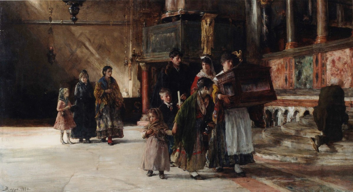 Religious procession by Alessandro Zezzos