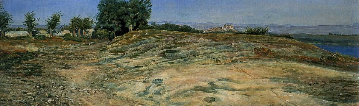 The foot of Vikovary on the road from Tivoli in Subiaco by Alexander Ivanov
