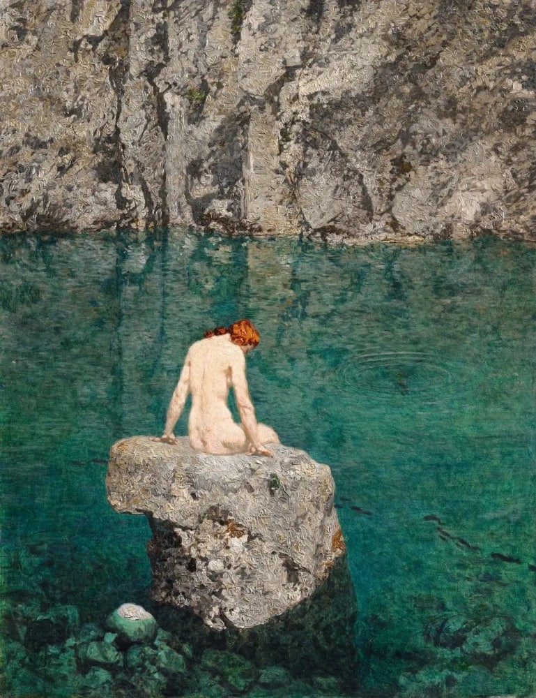 A water nymph by Alexander Rothaug