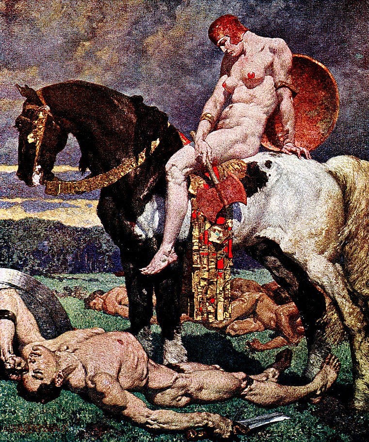 Amazon after the fight by Alexander Rothaug