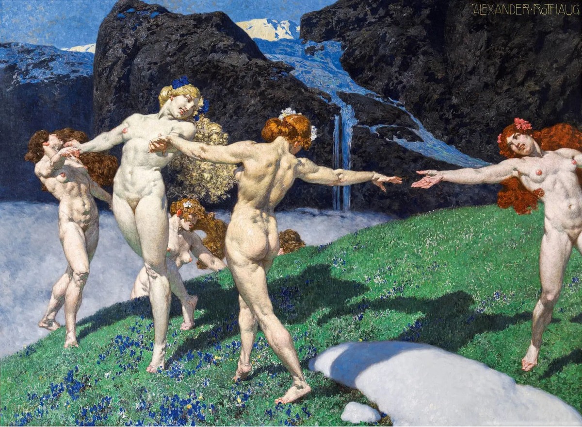 Spring dance of the Oreaden by Alexander Rothaug