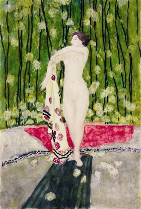 Nude with Spotted Shawl, 1908 by Alexander Shevchenko