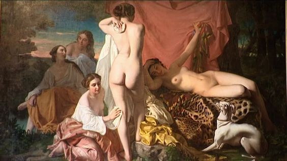 After the bath by Alexandre Antigna