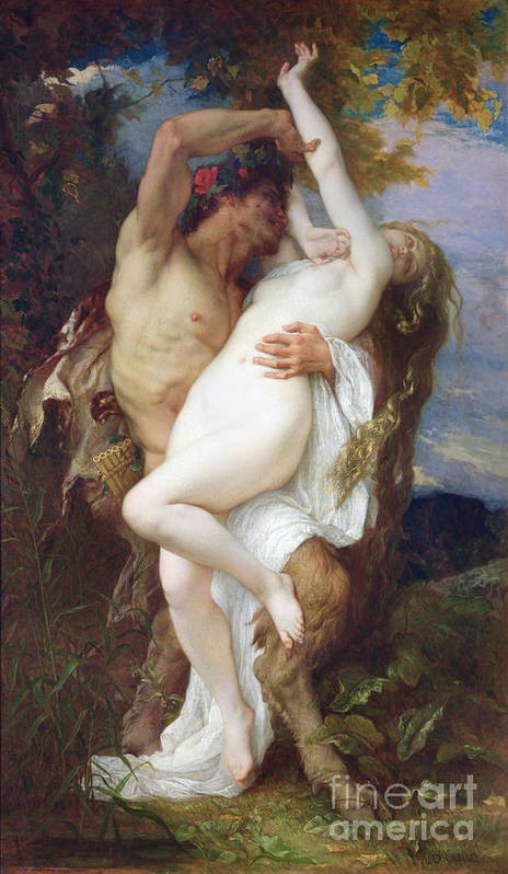 Nymph Abducted by a Satyr by Alexandre Cabanel