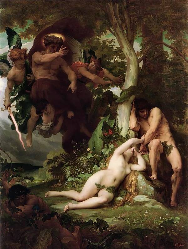 The Expulsion of Adam and Eve from the Garden of Paradise by Alexandre Cabanel