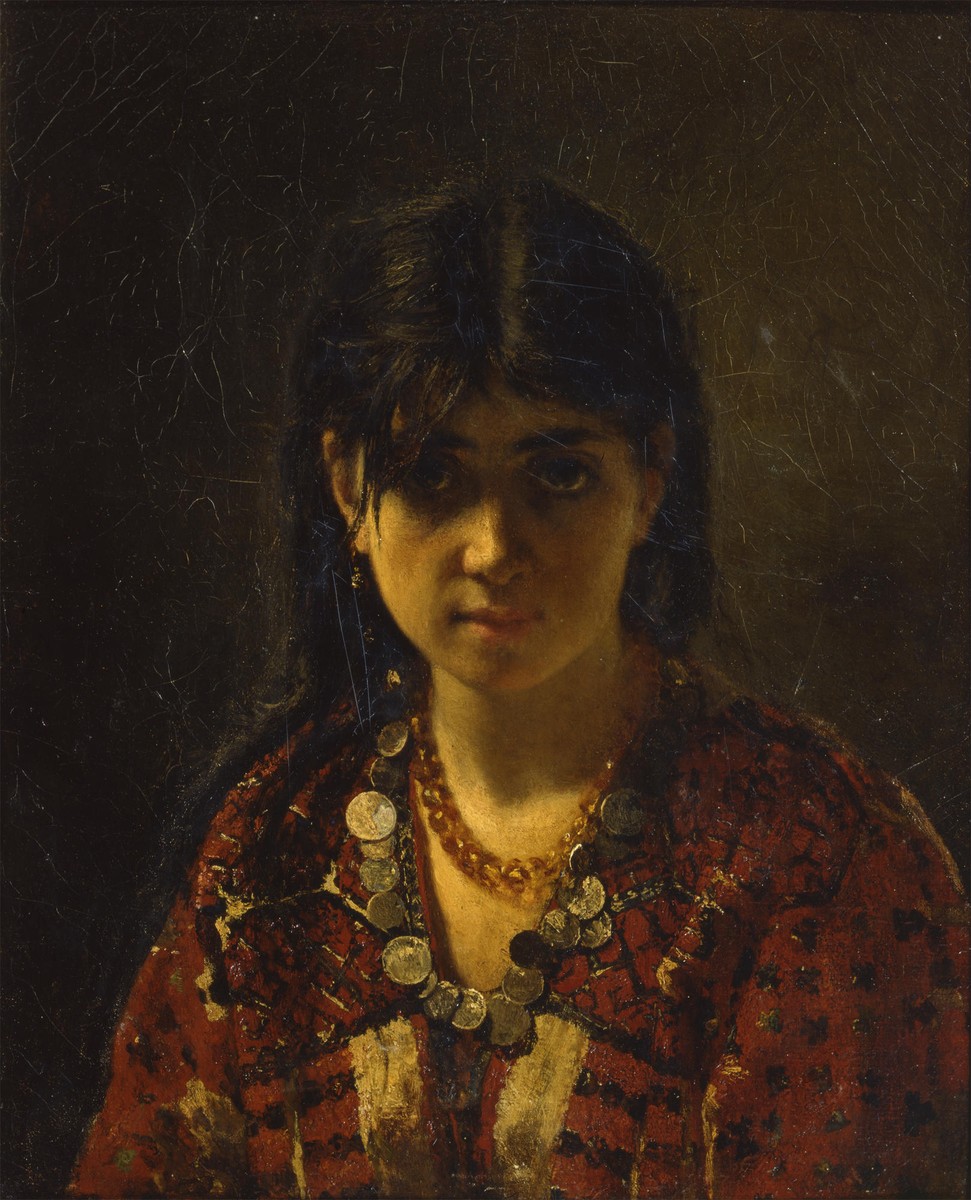 Mordovian girl by Alexei Harlamoff
